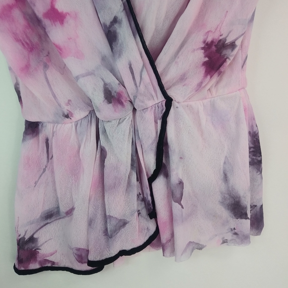 Piper Sparrow 1X Pink Purple Mesh Net Top - Picture 4 of 5